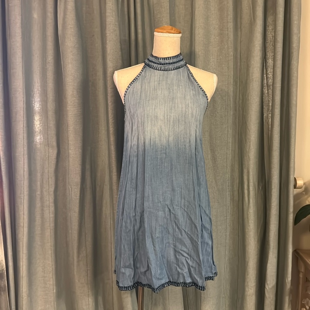 Jean-Cotton Mini Dress